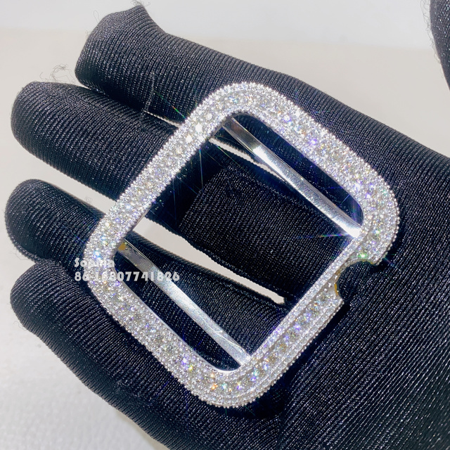 Luxury Brand 38mm 40mm 41mm 44mm 45mm 49mm Buss Down Iced Out Hip Hop Jewelry VVS Moissanite Watch Parts Bezel