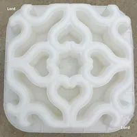 Moule en plastique pour briques creuses et décoration murale de fenêtre à motif floral ventilé
