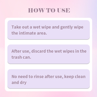 Lingettes d'hygiène féminine jetables OEM, extrait d'hamamélis, pH équilibré, nettoyage intime, rafraîchissement périnéal, santé vaginale féminine