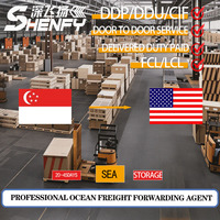 Agent d'expédition maritime LCL rapide DDP, transitaire porte-à-porte, logistique de Singapour vers les États-Unis