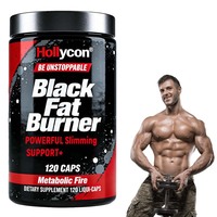 Brûleur de graisse noir à base de plantes 100% naturel OEM, coupe-faim, stimulant du métabolisme, force maximale, brûle les graisses, protège les muscles, stimule