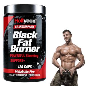 Brûleur de graisse noir à base de plantes 100% naturel OEM, coupe-faim, stimulant du métabolisme, force maximale, brûle les graisses, protège les muscles, stimule - Product Image 1