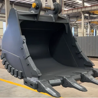 Bucket Excavator 20-30 Ton Laris Manis dari Pabrik, Bucket Tambang Batu, Baja Khusus Tebal, dan Gigi Bucket Anti Aus