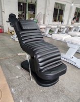 Lit de soin électrique en cuir synthétique Gold Base Curve pour cils, mobilier de luxe pour esthéticiennes, salon de beauté moderne, massage, hôtel