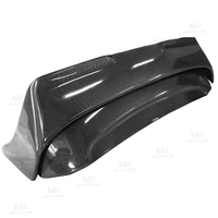 Aileron de toit arrière en fibre de carbone véritable de style AG pour Mini JCW F56 Cooper S 2014-2023 Kit de carrosserie d'aile à double pont en carbone
