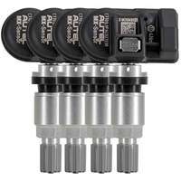 4 capteurs TPMS universels programmables Autel MX-Sensor 315 MHz + 433 MHz 2 en 1 en métal et caoutchouc