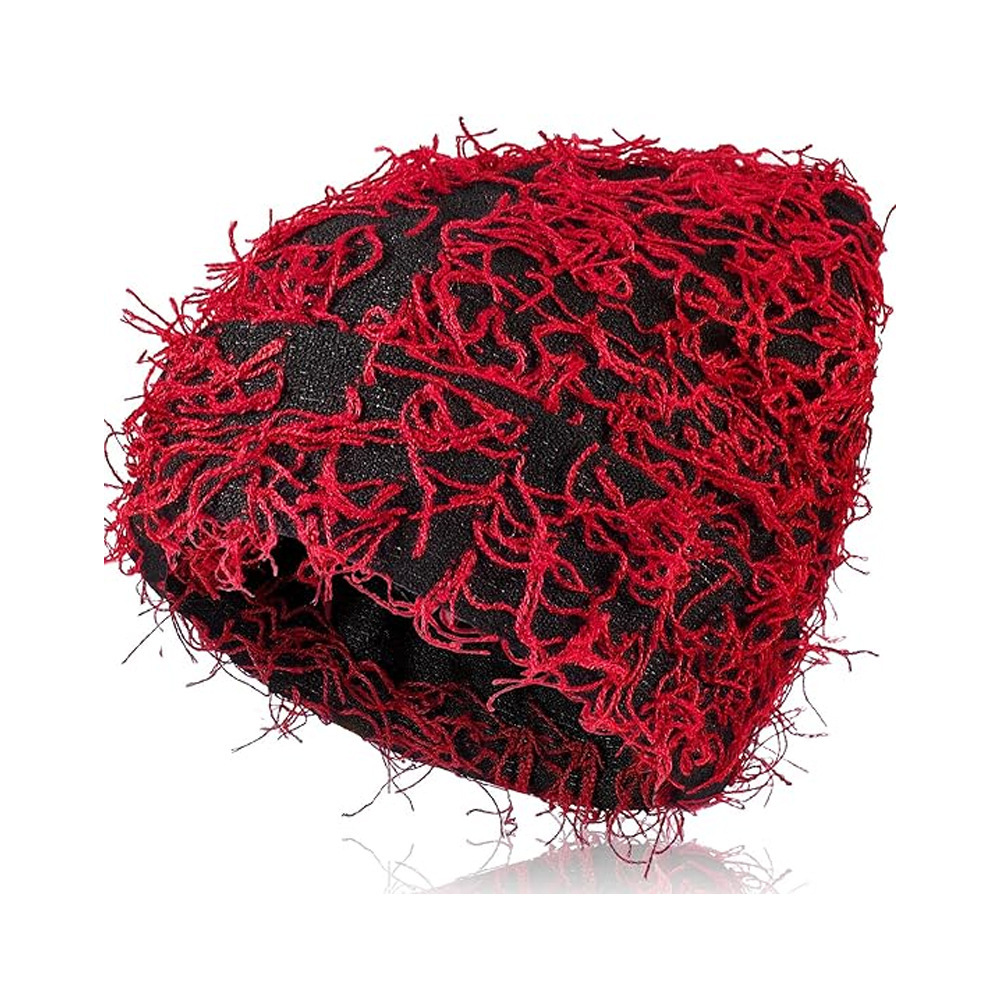 Barbe rouge sur fond noir