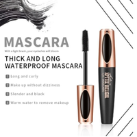 En stock, breloque tendance, imperméable, intense, mince et touffu, forme de cils en fibre de soie, beaux cils bouclés, crème mascara