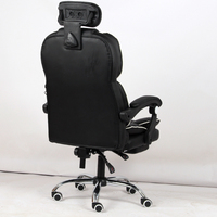 Chaise de bureau contemporaine de luxe noire inclinable avec ascenseur Caractéristiques réglables modernes de haute qualité Tissu de jeu en métal fer PU