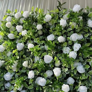 Vibrant Multi Tone Silk Flower <b>Wall</b> <b>Panel</b> For Bridal Shower Salon And Photography Layout - Product Image 6