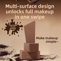 Spatule en polyuréthane en forme d'alien la plus vendue, houppette compacte légère et sans couture pour fonds de teint liquides et crèmes