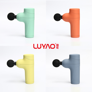 Mini pistola de masaje inalámbrica portátil de 2000mAh, masajeador corporal con vibración muscular profunda con 4 cabezales de masaje - Product Image 3