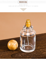 Botol Semprot Parfum Mini Isi Ulang dari Kaca dengan Pompa dan Tutup Semprot, Warna & Bentuk Kustom 30ml/50ml/100ml