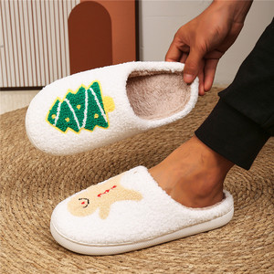 2024 New Arrival Christmas Winter Cotton Home <strong>Slippers</strong> Santa <strong>Xmas</strong> Tree Pattern Cozy Plush Indoor <strong>Slipper</strong> - Product Image 5