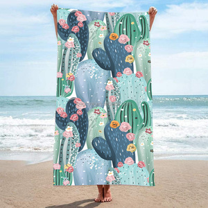 Biểu Tượng Tùy Chỉnh Lớn Hơn Kích Thước Jacquard In Bãi Biển Khăn Đôi Bên Lông Cừu Bãi Biển Khăn - Product Image 2