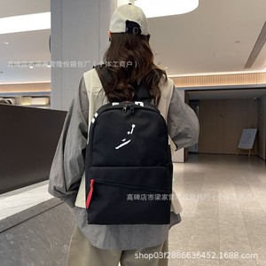 Laptop <b>Backpack</b> Color Blocking <b>Large</b> Capacity Unisex Outdoor Sports Bag With Interior Zipper Pocket - Product Image 3