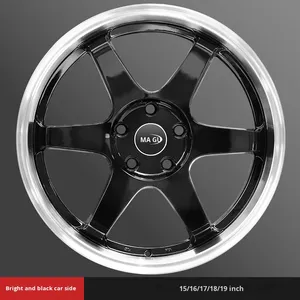 ล้อแม็กซ์อะลูมิเนียมอัลลอยด์โครเมียมขนาด 16-18 นิ้ว รุ่นใหม่ สำหรับตกแต่งรถยนต์ JDM แบบขยายขอบ สำหรับ Ruizhi <span class=keywords><strong>Fit</strong></span> Golf <span class=keywords><strong>TE37</strong></span> - Product Image 6