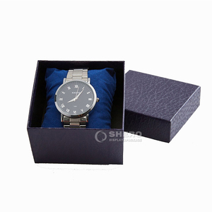 Luxury Rigid Paper Watch Box With Velvet Pillow OEM Custom Logo Wristwatch <b>Packaging</b> Wholesale Factory Direct B2B Watch Storage - Product Image 4