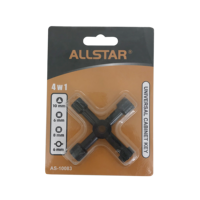 All Star Clé triangulaire professionnelle 4 en 1 clé universelle pour armoire d'ascenseur électrique de train Valve d'armoire en alliage