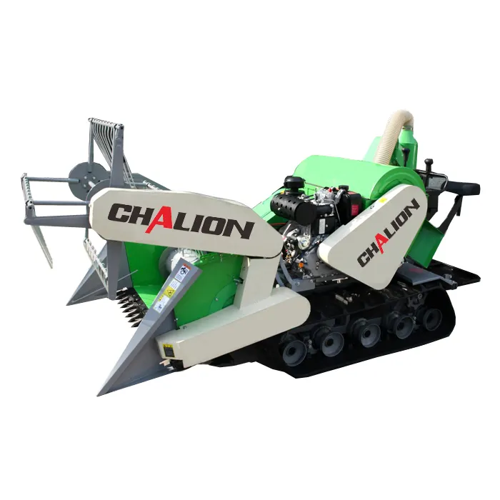 Small 4LZ-1.1 Rice Harvester Mini Combine Harvester Farm Paddy Crawler Rice Harvesting Machine With Factory Price In China