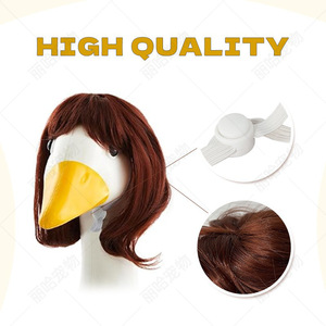 Perruque pour oie de compagnie, grande coiffure afro à longues tresses, costume amusant, en fibre haute température, style Instagram, pour fête, transfrontalier - Product Image 5