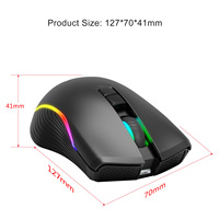 Mouse Nirkabel 600mAh Ergonomis Isi Ulang 2.4G Optik PC Laptop 7D Tanpa Kabel Dengan Penerima USB + BT5 untuk Komputer Kantor