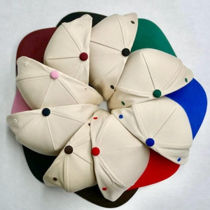 Casquette de baseball rétro vintage unisexe en toile, bicolore, brodée, 5 panneaux, réglable, respirante et imperméable - Product Image 5