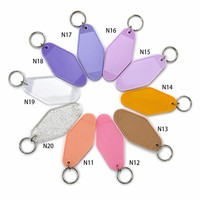 Porte-clés vierges pour hôtel, personnalisables par sublimation, en gros, pour motel, ensemble de porte-clés vierges