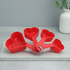 UJ-SC026 Ensemble de 4 tasses à mesurer en plastique en <span class=keywords><strong>forme</strong></span> de cœur - Product Image 4