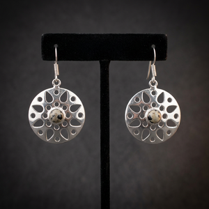 Boucles d'oreilles pendantes en argent allemand, pierre naturelle de qualité supérieure, bijoux de luxe faits à la main pour femmes, pour fêtes et occasions spéciales, vente en gros - Product Image 2