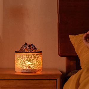 USB Volcano Aroma <strong>Diffuser</strong> 3D Flame 7 Color Lights 180ml Air Humidifier for Household - Product Image 5