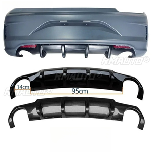 สปอยเลอร์กันชนหลังรถยนต์ ชิ้นส่วนตกแต่งสำหรับ VW Scirocco R 2015-2017 ฝาครอบป้องกันกันชน อุปกรณ์ตกแต่งรถยนต์ - Product Image 5