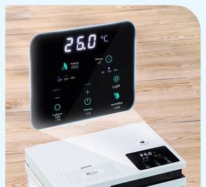 工厂批发 21 加仑现代智能方形玻璃水族箱桌面生活型超清自动喂食器温度显示 - Product Image 6