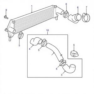 ALLMAKES Ensemble de tuyaux 4x4 adapté pour LAND ROVER PNP101250 - Product Image 1