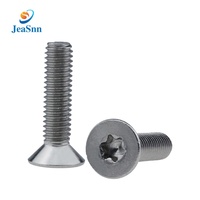 Vis M6x10 à tête cylindrique fraisée, assemblée, pour panneaux de particules, avec rondelle fendue pour béton, vis Torx