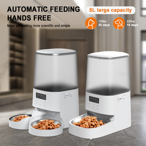 CITICITY Comedero Portátil de Lujo 2 en 1 para Perros, de Acero Inoxidable, con Temporizador Automático, Diseño de Botella para Pájaros/Gatos, Carga Eléctrica - Product Image 2