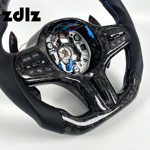 Volante Deportivo Personalizado de Cuero Liso con LED y Fibra de Carbono Forjada para <span class=keywords><strong>BMW</strong></span> G20 G30 G05 G80 2020 2021 <span class=keywords><strong>2022</strong></span> 2023 2024 con Levas de Cambio - Product Image 5