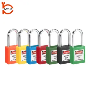 China Factory Good Quality Industrial Security Safety Loto 38mm ABS Steel Safety Padlock Lockout