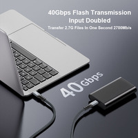 Câble de charge rapide USB Type C ULT-unite 1 mètre PD 100W 20V 5A 40 Gbps USB4 pour appareil photo et ordinateur, boîtier en alliage d'aluminium