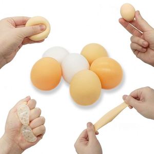 Jouets anti-stress articulés en forme d'œuf, réalistes, pour la décompression, en gel souple, jouets à presser en forme d'œuf, jouets coquille d'œuf - Product Image 1