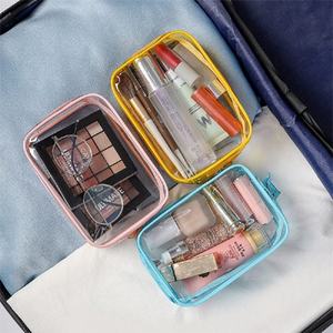 Customized Printing logo Transparent Waterproof Clear Plastic Travel Makeup Bags Large PVC Make up Pouch Cosmetic Bag for Girls - Product Image 6