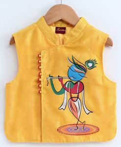 Conjunto de Kurta y Pijama para Niños con Chaqueta Estampada Floral, Ropa Tradicional Étnica Infantil (6 Meses - 8 Años) - Product Image 2