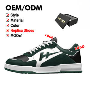 फैक्टरी मूल कस्टम लोगो वास्तविक चमड़े के रेट्रो ग उच्च शीर्ष खेल स्नीकर्स पुरुषों के बास्केटबॉल आकस्मिक जूते - Product Image 1