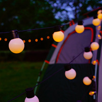 Al Aire Libre Solar LED gran globo cadena luces IP65 impermeable Camping atmósfera G50 bombilla para dosel balcón para Navidad