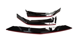 ชุดแต่งภายนอกรถยนต์ Welta ชิ้นส่วนอุปกรณ์เสริมตัวถังรถยนต์ ABS 3 ชิ้น สปอยเลอร์กันชนหน้า Battle Mode สำหรับ Honda Civic รุ่นที่ 10 ปี 2016-2020 - Product Image 6