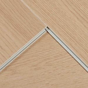 Revêtement de sol SPC à clipser 4 mm, composite pierre-plastique, surface EIR, couche d'usure 0,3 mm, pour intérieur salle de bain, certifié SGS CE RoHS, aspect chêne - Product Image 2
