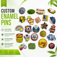Badges personnalisés en gros avec votre logo, épingles métalliques mignonnes, badges émaillés souples ou durs pour vêtements décoratifs