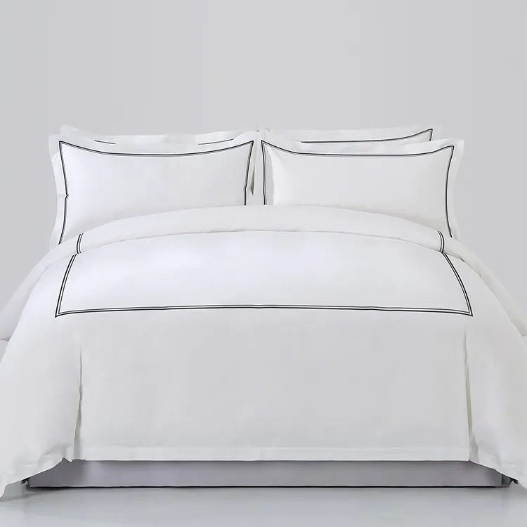 100% कपास बिस्तर के चार टुकड़े सबसे ज्यादा बिकने वाले आरामदायक सेट वेवेट डवेट कवर लक्जरी
