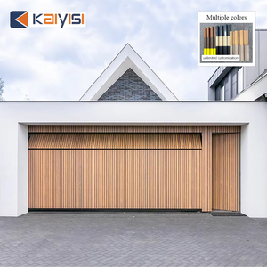 Porte <span class=keywords><strong>de</strong></span> <span class=keywords><strong>garage</strong></span> sectionnelle automatique en aluminium avec grille <span class=keywords><strong>de</strong></span> sécurité électrique pour villa - Product Image 2