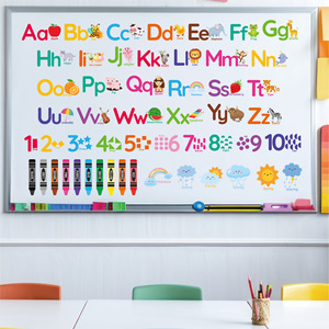 <span class=keywords><strong>Adesivi</strong></span> Murali Educativi <span class=keywords><strong>per</strong></span> Bambini <span class=keywords><strong>con</strong></span> Alfabeto, Numeri e Animali, Decorazione <span class=keywords><strong>per</strong></span> Aula, Asilo e Camera da Letto - Product Image 3